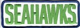 Vintage 1980s Seattle Seahawks 6 inch x 2 inch Rectangle Block Patch (Iron or Sew On) at Amazon.com