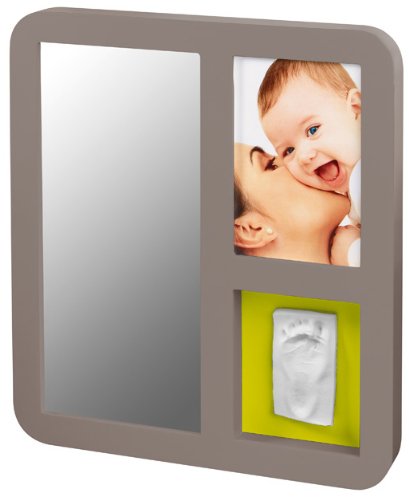 Baby Art 34120087 Mirror Rahmen Spiegel mit Fotorahmen und Hand-/Fu&szlig;abdruck Preisvergleich