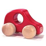 Wooden Toy Cars: "Push Along Toy Car in Red" by Kinderkram Germany: Educational Waldorf Inspired Educational Play Toys