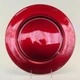 RUBY RED CLASSIC CHARGERS - RUBY RED CLASSIC CHARGERS, SET OF 4