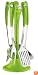 Guzzini GU-2328.00-44 Latina Kitchen Utensil Set, 15.7-Inch, Green