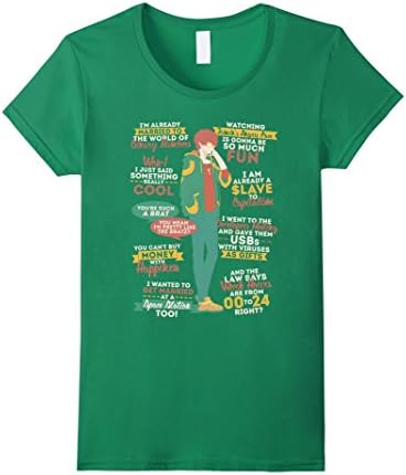 Women's 707 quotes funny t-shirt printing Medium Kelly Green