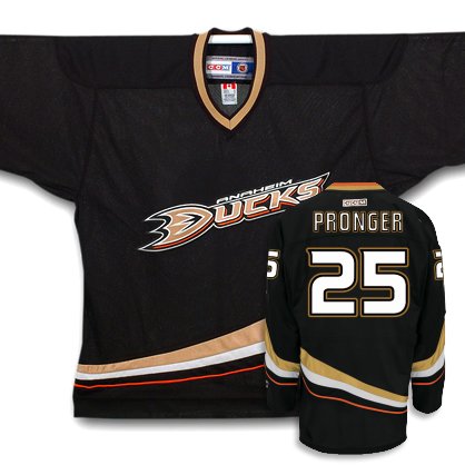 Buy PRONGER #25 Anaheim Ducks CCM 550 Series Replica NHL Hockey Jersey (NHLPA Certified Custom Sewn...