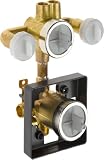 Delta R18222-XO Pre-Plumbed Rough-In Valve with Extra Outlet 6-Function