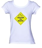 MASTER ON BOARD *Bella Ladies/ JUNIORS Short Sleeve Scoop Neck FITTED TEE (T-Shirt) Various Colors
