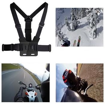 Pro Kit 33 in 1 Accessories Set for GoPro Hero 4 Hero 3+ Hero 3 Hero 2 and GoPro hero Camera: Telescoping Handheld Monopod + Chest Harness + Head Strap + Wrist Strap + Suction Cup