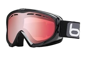 Bolle Y6 OTG Goggles, Shiny Black, Vermillion Gun Lens