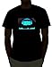 EmazingLights DJ Disco Ball With Headphones Sound Activated Light Up Rave Shirt (Small)