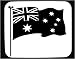 Decorated Mouse Pad with Australia, flag, Australian, waving