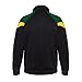 Jlsport Black Rasta Reggae Jacket Jamaica Flag Zipped Top Tracksuit Long Sleeve