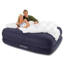 Intex Queen Size Rising Comfort Foam Top Air Bed