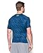 Under Armour Men's HeatGear Armour Printed Short Sleeve Compression Shirt, Squadron (438)/Fuel Green, Large