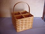 Wine Carrier Basket. Measures 8 3/4" X 8 3/4" X 6 1/2". This Wine Carrier Basket Holds Four Bottles of Your Favorite Wine. An Ideal Collectible That Is the Perfect Wine Gift Basket! Keep It for Yourself and Kick up Your Home Decor a Notch or Two. An Amish Country Collectible Decorative Basket. Colors May Vary (Brown, Black, Red, Green, Blue, Purple, Natural)