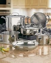 Cuisinart Chef's Classic Stainless-Steel 10-Piece Cookware Set