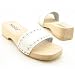 SANITA Mona Sandals Slides Shoes White Womens