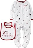 Carter's Unisex Baby My First Christmas Sleep & Play Set