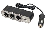 GSI Super Quality Cigarette Lighter 1-to-3 Plug-In Sockets Multiplier Adapter With USB Charging Port for Car/Truck/SUV - Power Multiple Cellphones, Ipods, Laptops or Gaming Devices at Once!