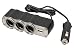 GSI Super Quality Cigarette Lighter 1-to-3 Plug-In Sockets Multiplier Adapter With USB Charging Port