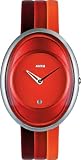 Alessi Women's Millennium Red Tri-color Strap Watch #AL19001