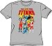Search : NEW TEEN TITANS DC Comics Adult Silver Gray T-shirt Tee Shirt