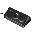 Unitec 47556 Tischsteckdose mit USB 2+ 2, schwarz