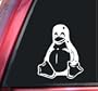 Tux The Penguin Vinyl Decal Sticker - White