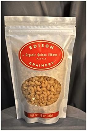 EDISON GRAINERY | Pasta-Quinoa/Elbow- Gluten Free (Organic) 12 Oz [1 PACK]