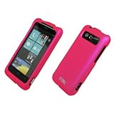 EMPIRE Hot Pink Rubberized Hard Case Cover for HTC Trophy T8686