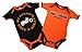 Harley-Davidson Boys Baby Twin Pack Creeper My Grandpa Rides a Harley Orange