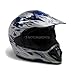 TMS® Adult TMS Blue Flame Dirt Bike ATV Motocross Helmet with Goggles (Large)