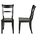 Kitchen & Housewares : Slatback Dining Chair Set of 2 - Antiqued Black (38