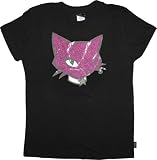 Emily the Strange juniors Sexy Kitty Purple Cat Black T-Shirt