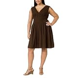 Women's Plus Size Merona Sleeveless Rickrack Dress - Spanish Brown