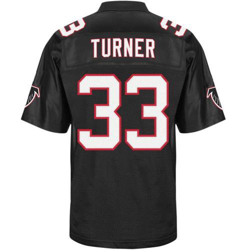 Atlanta Falcons #33 Michael Turner Black Jerseys Authentic Football Jersey Size 48-56 (Please Select the Size When You Order, Can Do Drop Shipping)