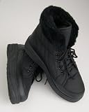 Gefütterte Winterstiefel / Winterschuhe von deMasi zum Schnüren (Gr. 42) - schön warm, robuster und haltbarer Damenschuh / Damenstiefel