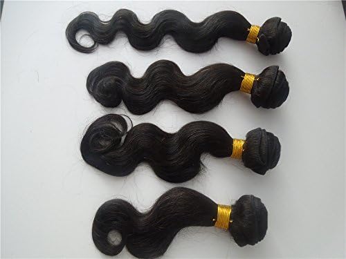 HairPR Hair 3 Bundles Hair Weft Virgin Hair 100% Human European Hair Weave 10 Inches-28 Inches Natural Color 300 Gram Body Wave