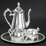 4 PIECE COFFEE SET - 4 PIECE SILVER PLATED COFFEE SET - coffee set