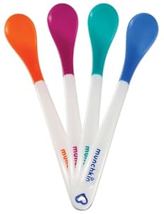 Munchkin White Hot Infant Safety Spoons, 4 Count
