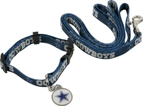 Dallas Cowboys Dog Leash & Collar Set
