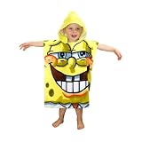 Childrens/Kids Spongebob Squarepants Hooded Poncho Towel