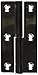 Sugatsune KN-75L/SS Lift Off Hinge, Stainless Steel 304, Polished Finish, Left Handedness, 2mm Leaf Thickness, 38mm Open Width, 8.5mm Pin Diameter for the Knuckle, 3.2mm Mounting Hole Diameter