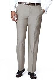Big & Tall Collezione Active Waistband Flat Front Trousers