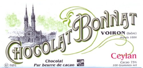 Chocolat Bonnat Ceylan 75% Dark Chocolate Bar