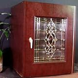 80 Bottle Wine Cabinet with Beveled Glass Door - Vinotemp - 100WCB