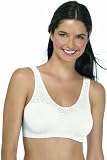 Barely There Microfiber Damask Crop Top Bra, XL-White