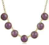 KARA by Kara Ross Resin Mini Imprint Necklace, Lavender Water Snake