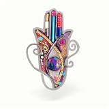 Large Orange Hamsa Pin from the Artazia Collection #611XOR JP MP