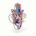 Large Orange Hamsa Pin from the Artazia Collection #611XOR JP MP