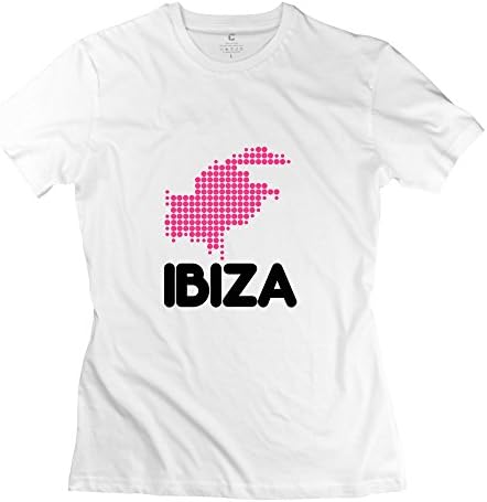 Sihan Women's Tees Ibiza Text Size XL White
