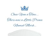 Once Upon a Time Prince Mark Large Wall Sticker / Decal Bed Room Art Boy / Baby - Choice of Colours